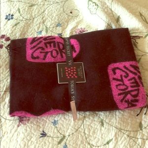 VS blanket with hearts on it